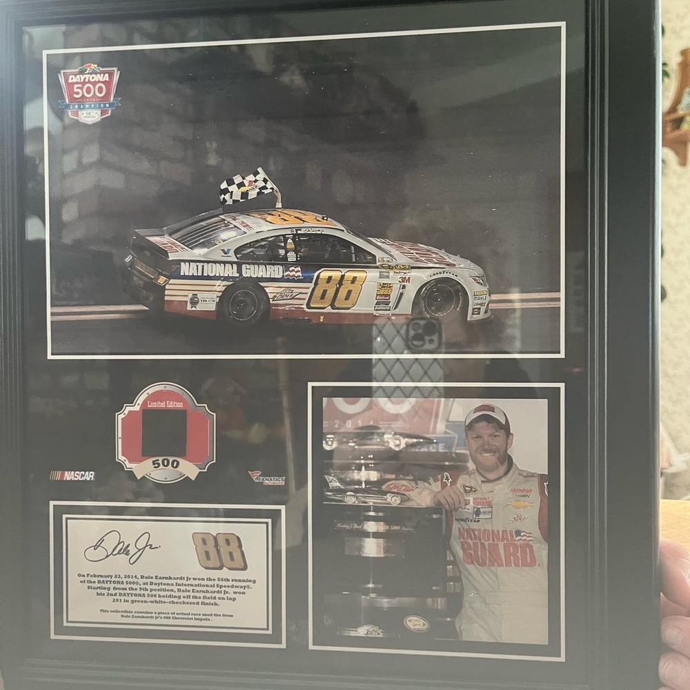 NASCAR Limited Edition Framed Memorabilia Dale Earnheart Jr.